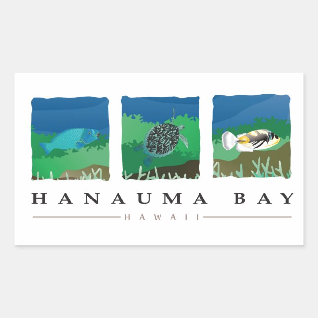 Hanauma Bay Hawaii Sticker (Front)