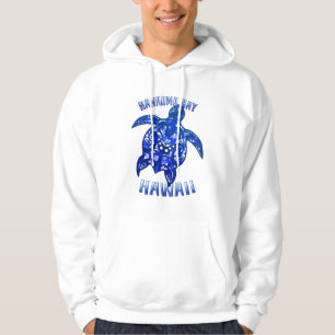 Hanauma Bay Hawaii Vacation Tribal Turtle Hoodie