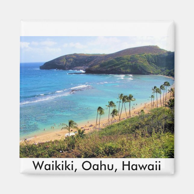 Hanauma Bay, Honolulu, Oahu, Hawaii View Magnet (Front)