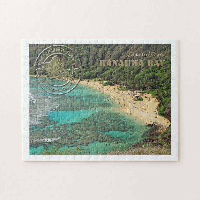 Hanauma Bay postcard print puzzle (Horizontal)