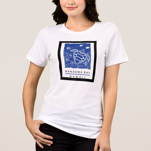 Hanauma Bay Turtle Tri-Blend Shirt (Front)