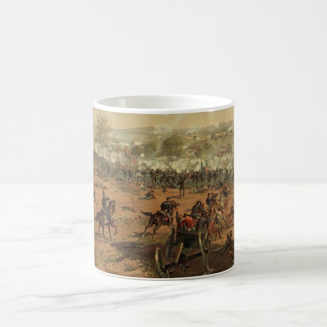 Hancock at Gettysburg by Thure de Thulstrup Coffee Mug (Center)