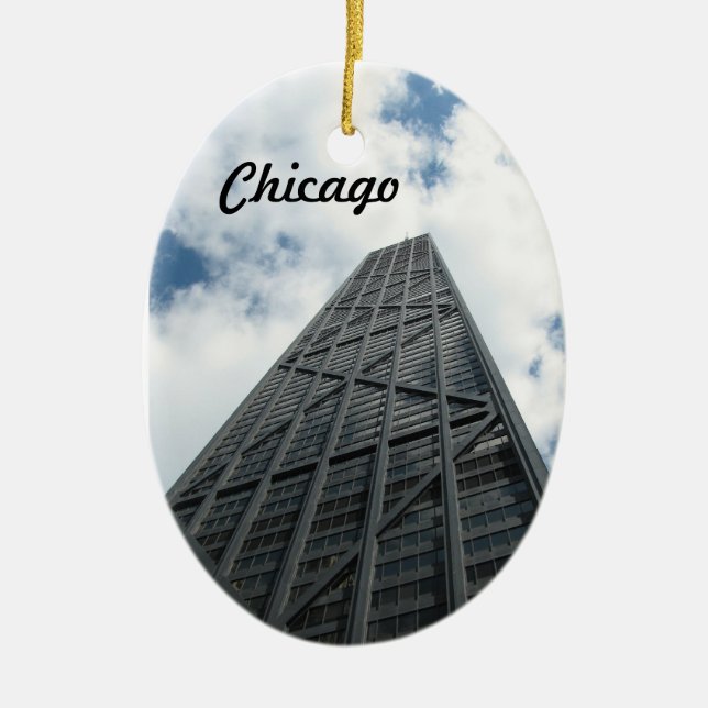 Hancock Building - Chicago Ceramic Ornament (Front)