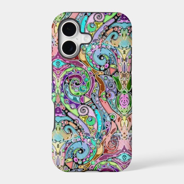 Hand And Digitally Painted Pattern Art 10 (Back)