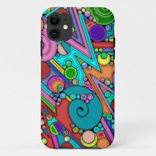 Hand And Digitally Painted Pattern Art 12 iPhone 11 Case