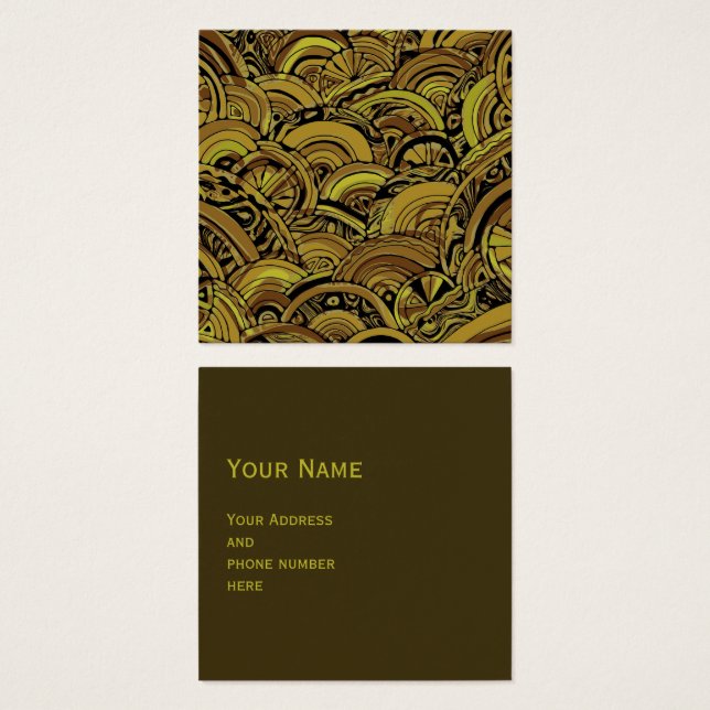 Hand And Digitally Painted Pattern Art 15 (Front & Back)