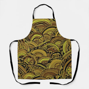 Hand And Digitally Painted Pattern Art 15 Apron