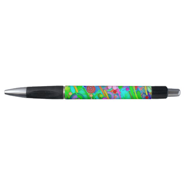 Hand And Digitally Painted Pattern Art 18 Pen (Front)