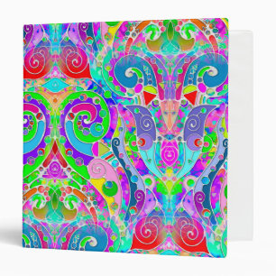 Hand And Digitally Painted Pattern Art 22 Binder
