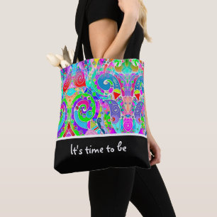 Hand And Digitally Painted Pattern Art 22 Tote Bag