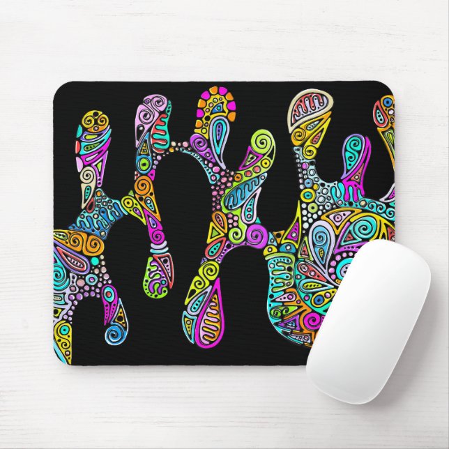 Hand And Digitally Painted Pattern Art 28 Mouse Pad (With Mouse)