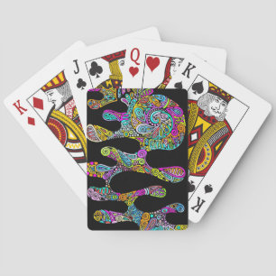 Hand And Digitally Painted Pattern Art 28 Playing Cards