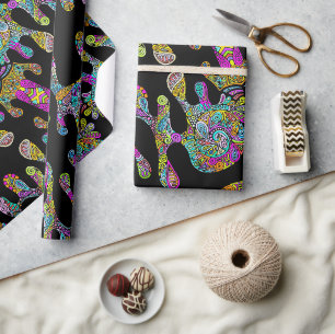 Hand And Digitally Painted Pattern Art 28 Wrapping Paper