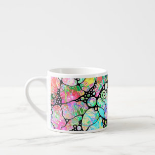 Hand And Digitally Painted Pattern Art 31 Espresso Cup