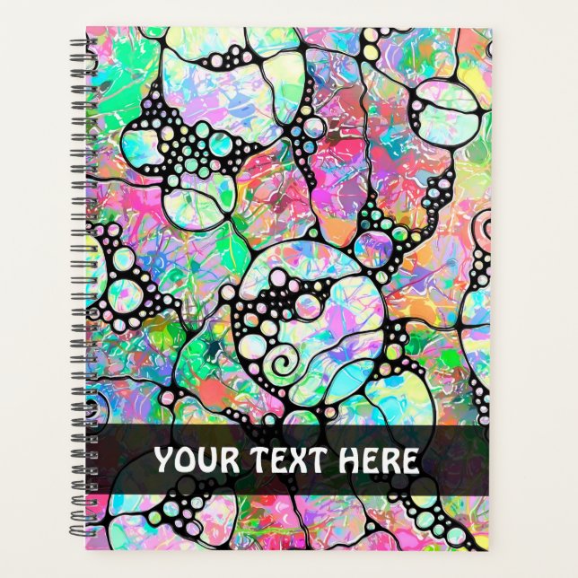 Hand And Digitally Painted Pattern Art 31 Planner (Front)