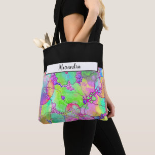 Hand And Digitally Painted Pattern Art 41 Tote Bag