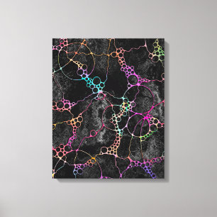 Hand And Digitally Painted Pattern Art 44 Canvas Print