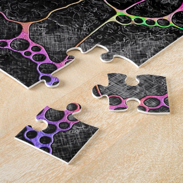 Hand And Digitally Painted Pattern Art 44 Jigsaw Puzzle (Side)