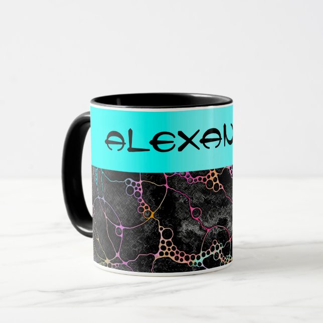 Hand And Digitally Painted Pattern Art 44 Mug (Front Left)
