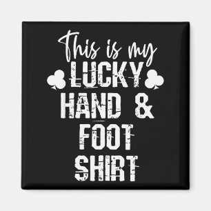 Hand And Foot Card Game Player Gift Funny Sharks C Magnet
