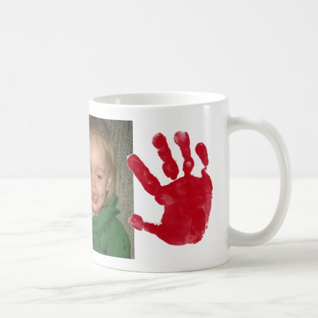 hand and foot print coffee mug (Right)