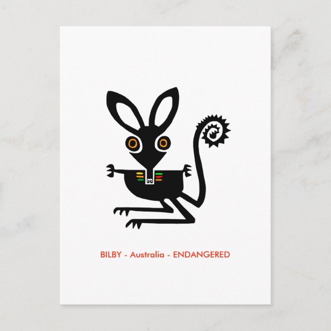 Hand -  - Aussie wildlife - marsupial -  Postcard (Front)