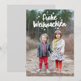 Hand beschriftete Weihnachtsfeiertags-Gruß Holiday Card