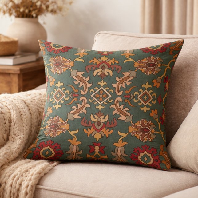 Hand Block Print Pillow Cover Boho Rustic Decor (Creator Uploaded)