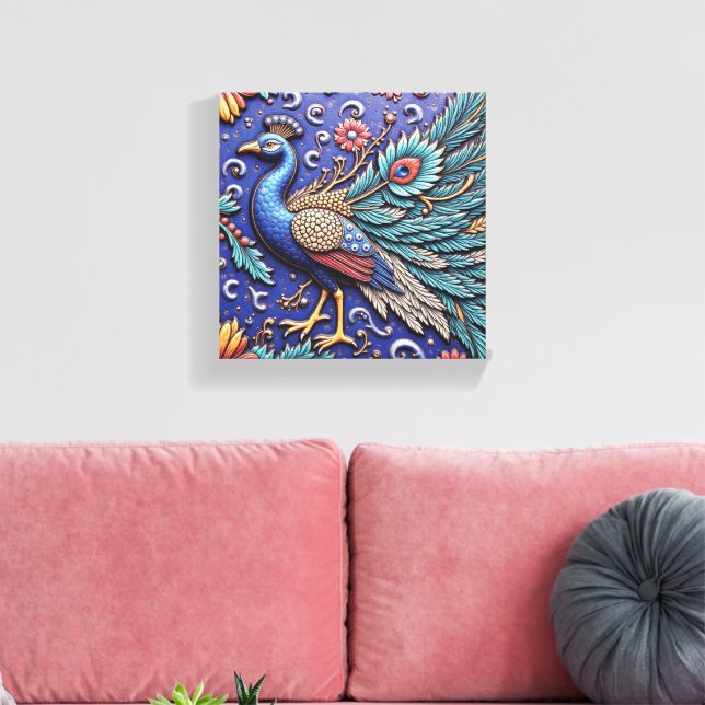 Hand-Carved Divinity Canvas Print (Insitu(LivingRoom))