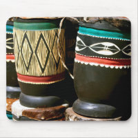 Hand carved drums, Livingston, Zambia