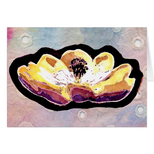 Hand Carved Magnolia Flower (Front Horizontal)