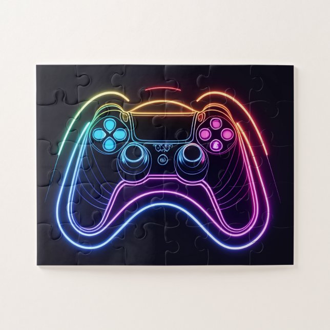 Hand Controller Lazer Colored Lights Effect Jigsaw Puzzle (Horizontal)
