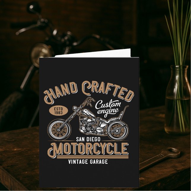 Hand Crafted Motorcycle Card (Creator Uploaded)