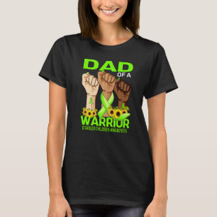 Hand Dad Of A Warrior Disabled Children Awareness T-Shirt