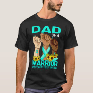 Hand Dad Of A Warrior Polycystic Kidney Disease T-Shirt