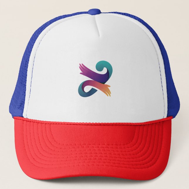 Hand-Designed Graphic Trucker Hat (Front)