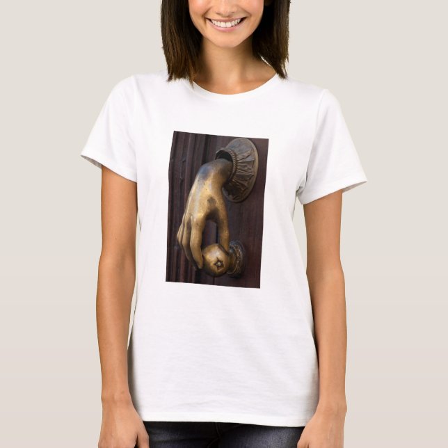 Hand door knocker close-up, Mexico T-Shirt (Front)