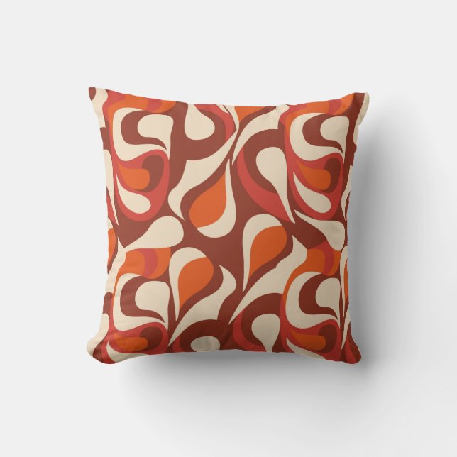 hand draw etnic pattern. Stylish designbackground, Throw Pillow (Front)