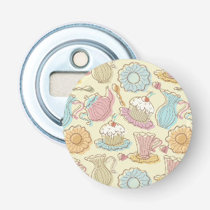 Hand Drawing Dishes Silhouettes Bottle Opener