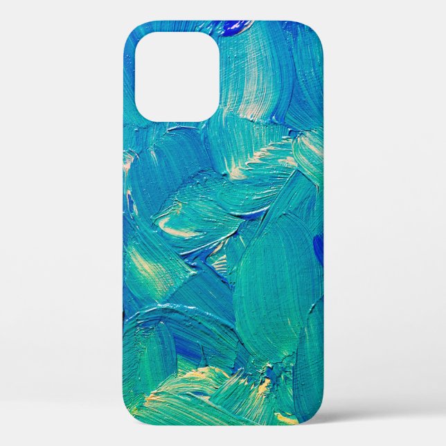 Hand drawing oil painting, spots of paint and brus Case-Mate iPhone case (Back)