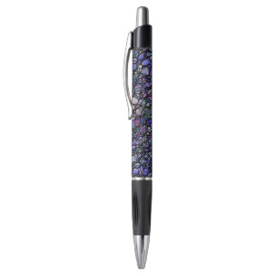 Hand-Drawn Abstract Circles, Blue, Purple, Black Pen