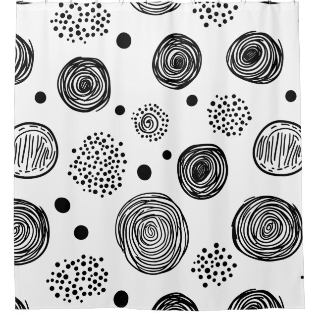 Hand-Drawn Abstract Doodle - Black and White (2) (Front)