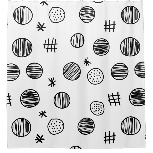 Hand-Drawn Abstract Doodle - Black and White (3) (Front)