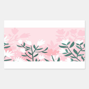Hand Drawn Abstract Flowers Sticker