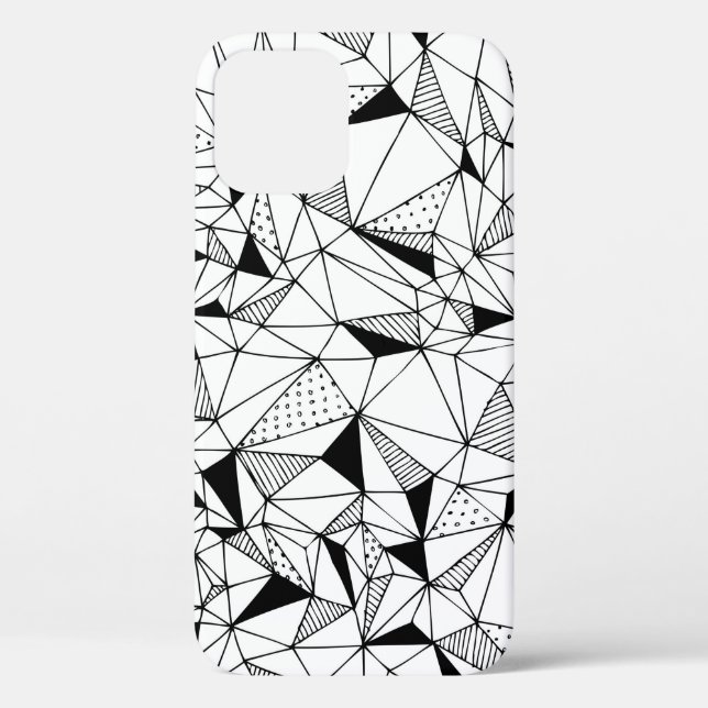 hand drawn abstract geometrical background with po Case-Mate iPhone case (Back)