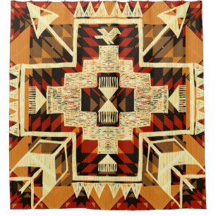 Hand drawn abstract illustration native American s