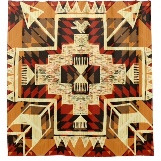 Hand drawn abstract illustration native American s (Front)