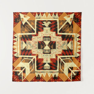 Hand drawn abstract illustration native American s Tapestry