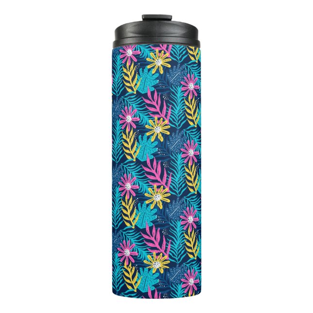 Hand Drawn Abstract Pattern With Plants-86761 Thermal Tumbler (Front)