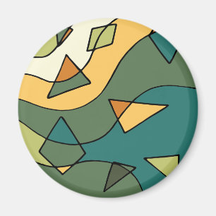 Hand drawn abstract vintage design    magnet